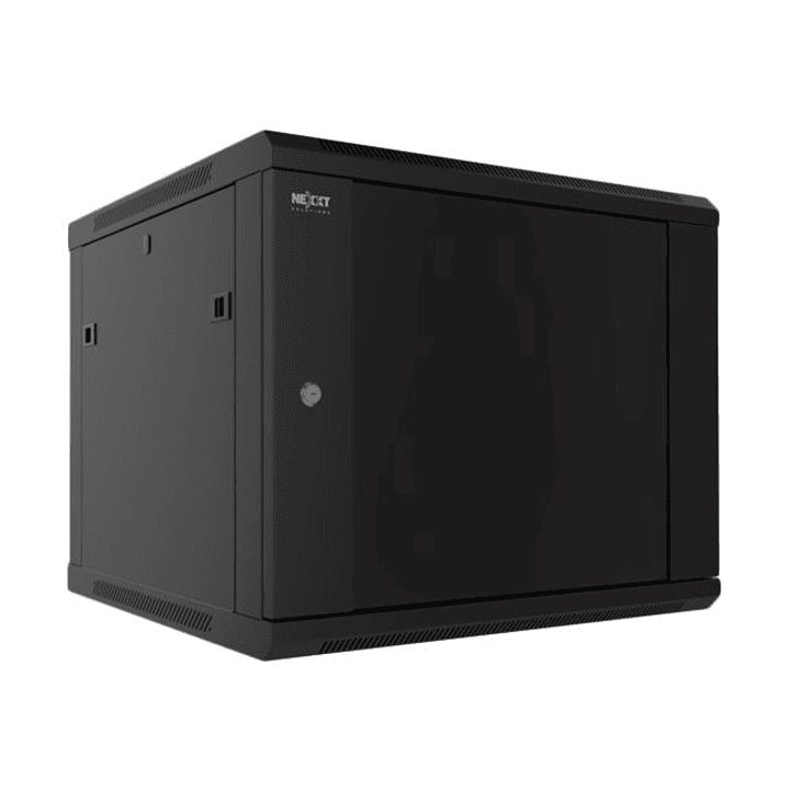 Gabinete Pared 19in 6U Rack Armario semi-ensamblado GlassTemp Nexxt NEC-F6U64B 3