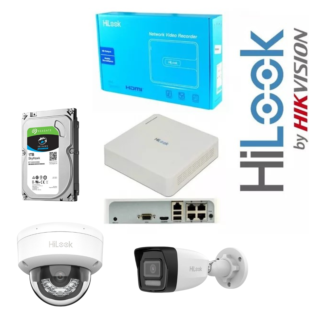 KIT Cámaras IP  Hilook 2MP  1