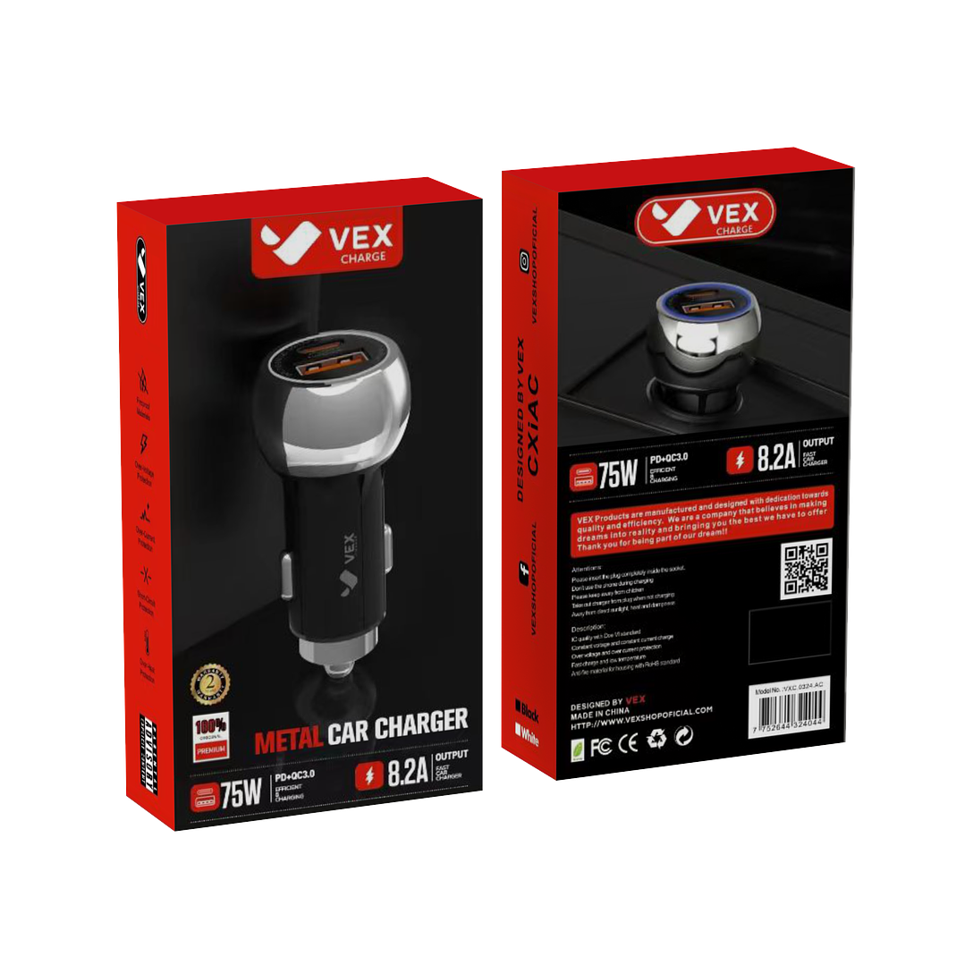 Cargador para Auto 75W - VEX 1