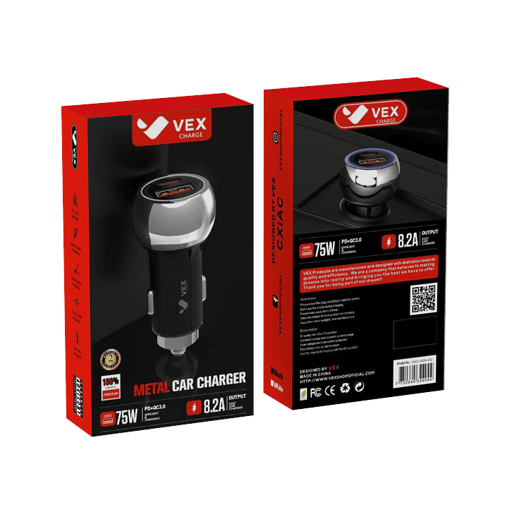Cargador para Auto 75W - VEX 1