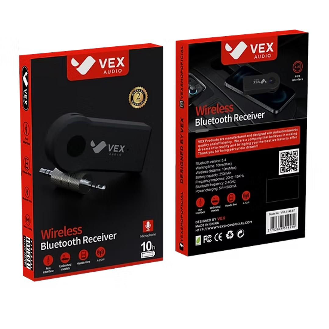 Receptor Bluetooth Adaptador 3.5mm - VEX 1