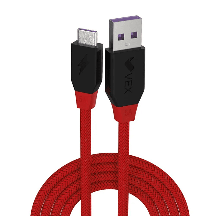 Cable TIPO C 5A  Rojo de 1 Metro - VEX 1