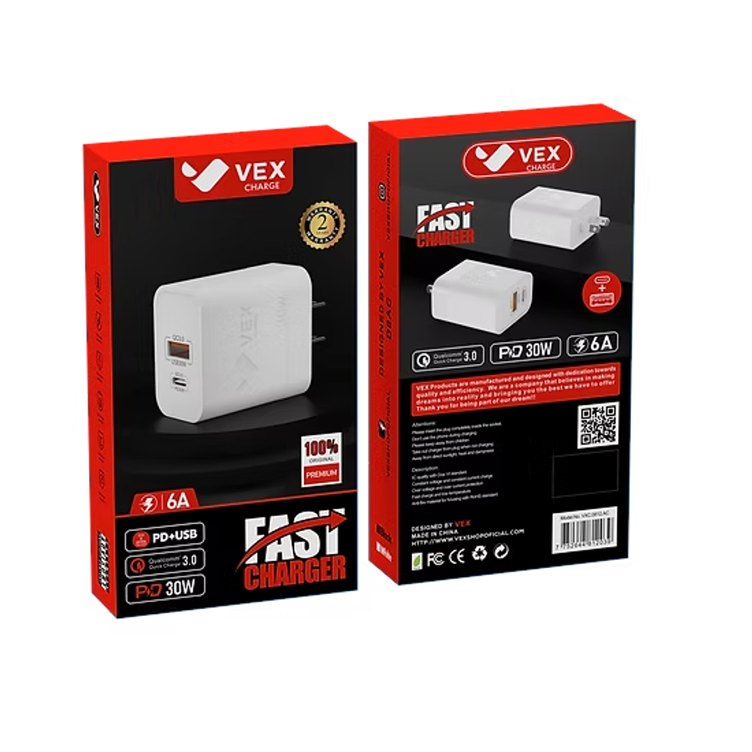 Dado 30W USB + PD - VEX 1