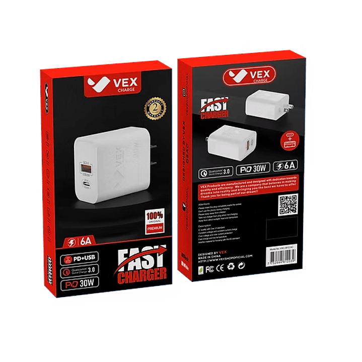 Dado 30W USB + PD - VEX 1