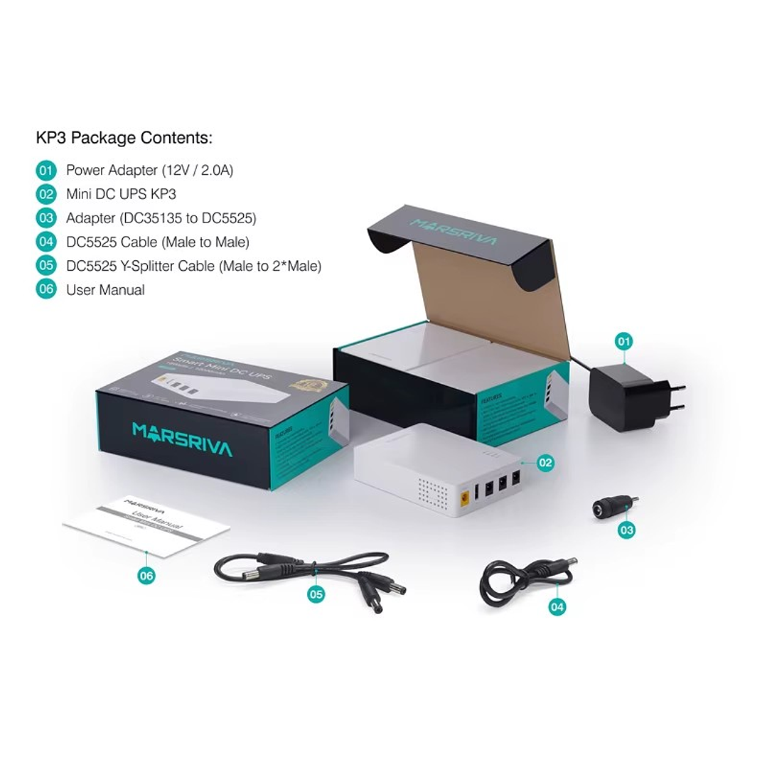 Mini Ups Inteligente Marsriva KP3 18watts/ 10.000mah 5