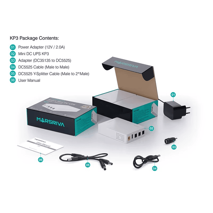 Mini Ups Inteligente Marsriva KP3 18watts/ 10.000mah 5