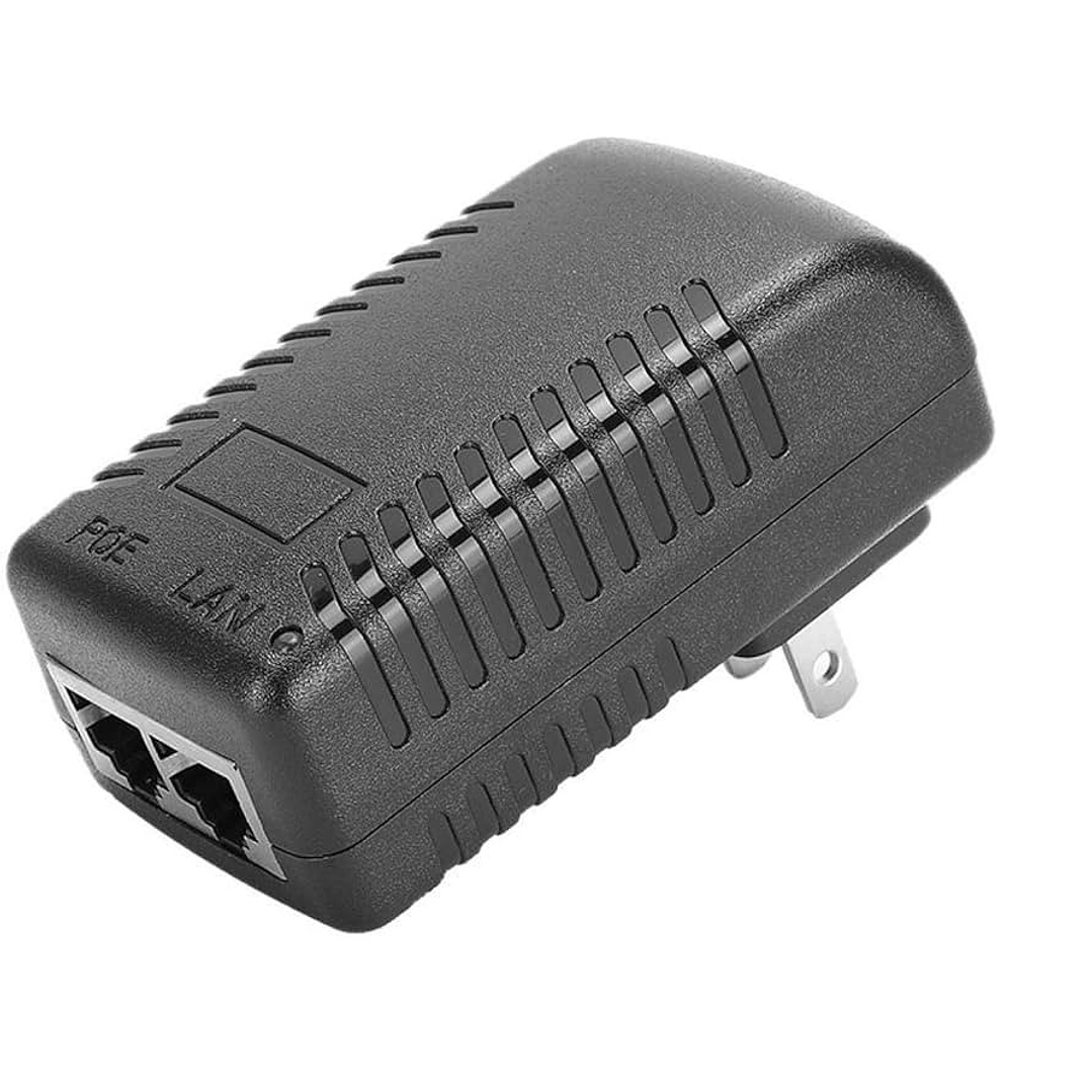 Inyector POE tipo fuente de pared 10/100Mbps 1