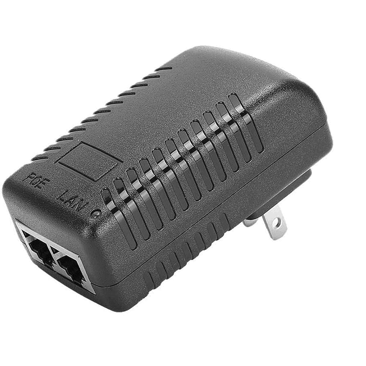 Inyector POE tipo fuente de pared 10/100Mbps 1