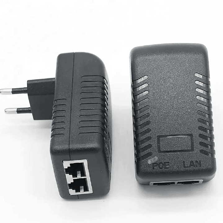Inyector POE tipo fuente de pared 10/100Mbps 3