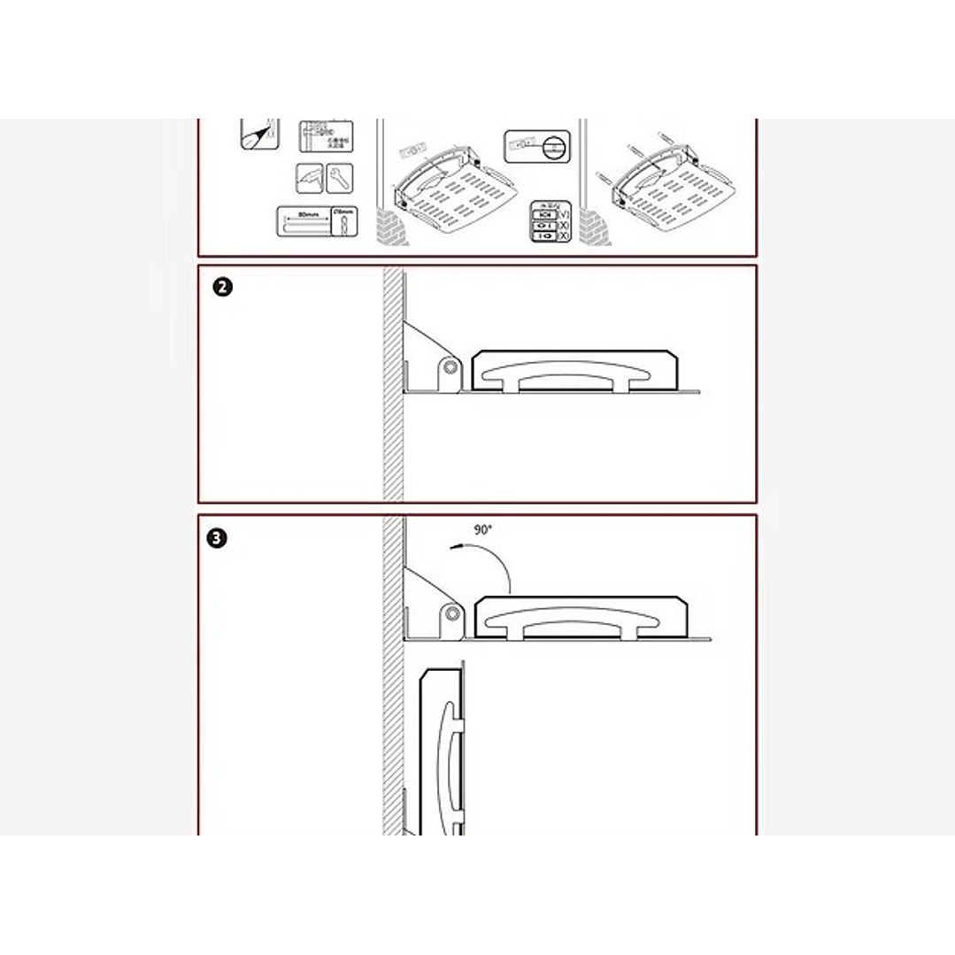 Soporte DVR para pared plegable 3