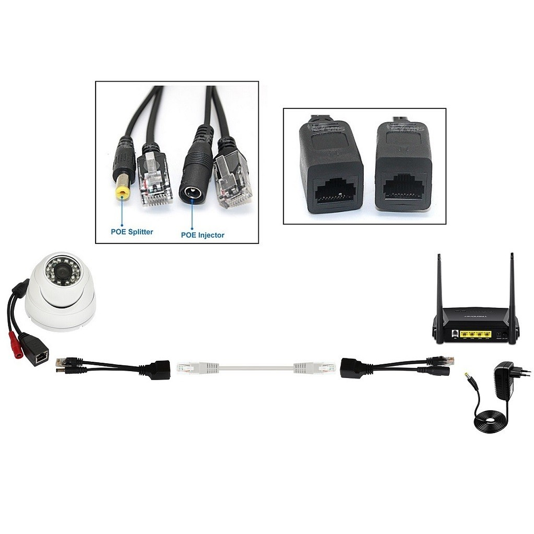 Conector POE Pasivo 12v para cámaras IP 2