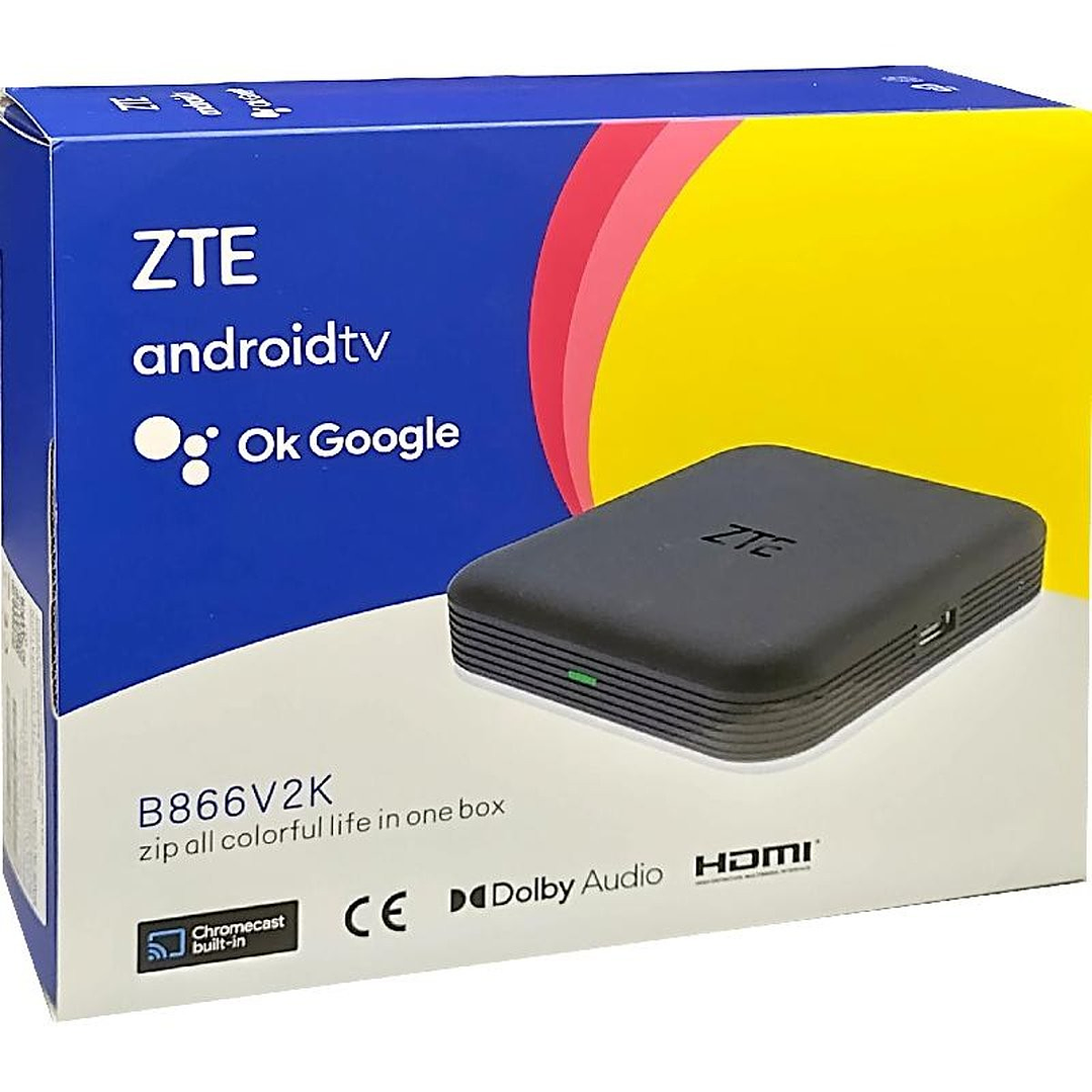 TV BOX 4K ZTE ANDROID TV CERTIFICADO CON CHROMECAST Y CONTROL DE VOZ 1