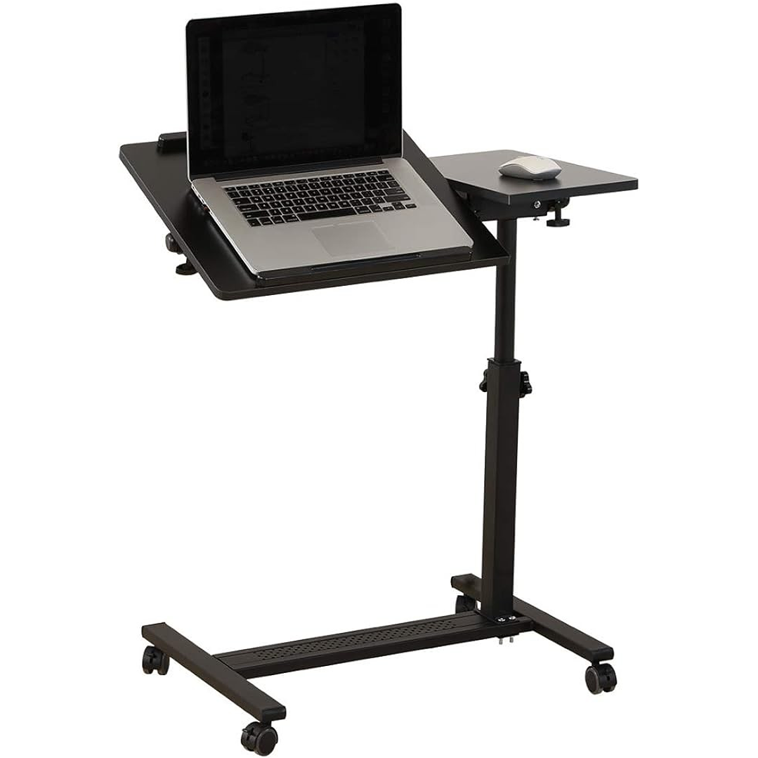 Mesa Ajustable con Ruedas y Porta Mouse para Laptop 1