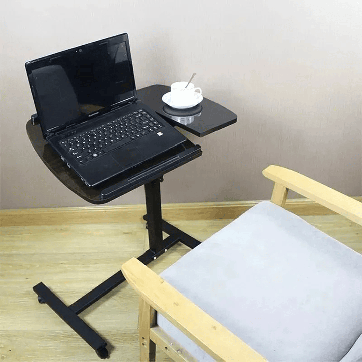Mesa Ajustable con Ruedas y Porta Mouse para Laptop 4