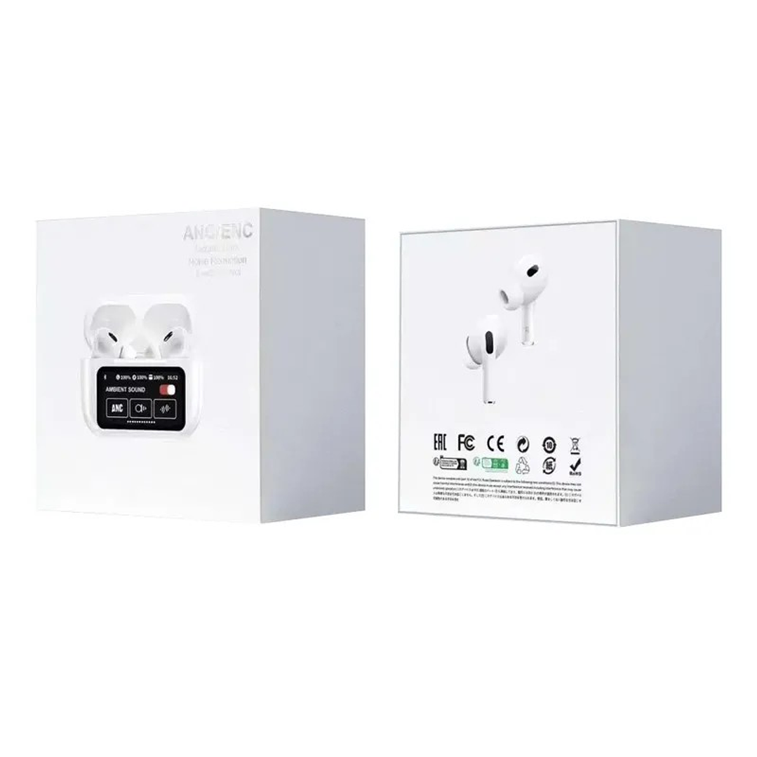 Audífonos Bluetooth Tipo Pro con Cancelación de Ruido y Estuche LED 2