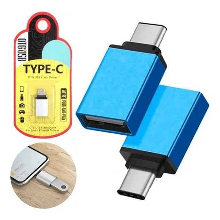 Adaptador OTG DE USB A TIPO C 1