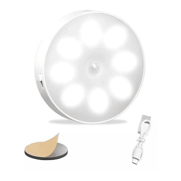 Foco Lampara Led Con Sensor De Movimiento Recargable 1