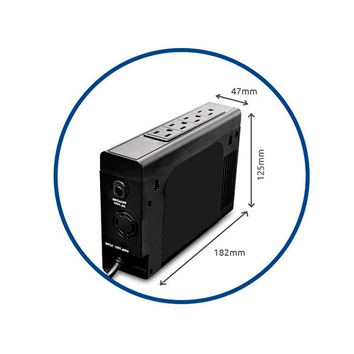 UPS CDP INTERACTIVO PORTATIL Li504i, 500VA/250W, 4 TOMAS 4