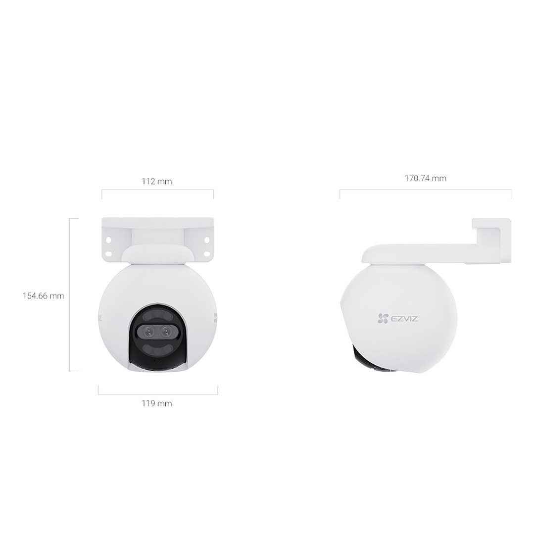 EZVIZ H80X Dual 4K Cámara de Seguridad WIFI 4K+2MP 2