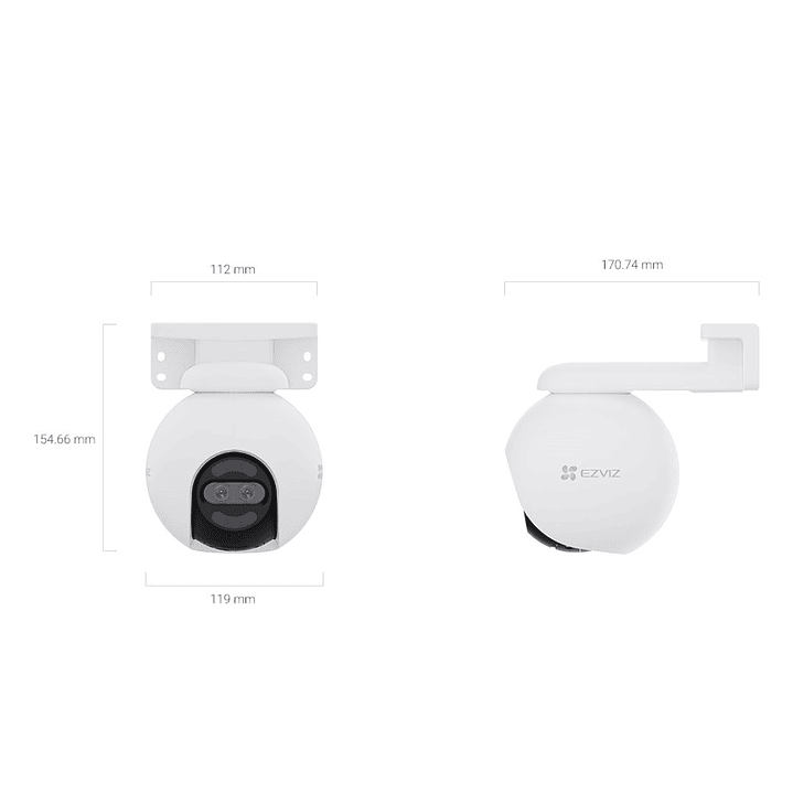 EZVIZ H80X Dual 4K Cámara de Seguridad WIFI 4K+2MP 2