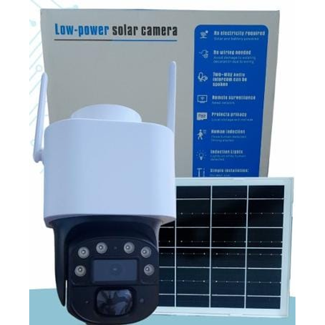 CAMARA DE SEGURIDAD LANTUN CON PANEL SOLAR CONECTIVIDAD 4G 1
