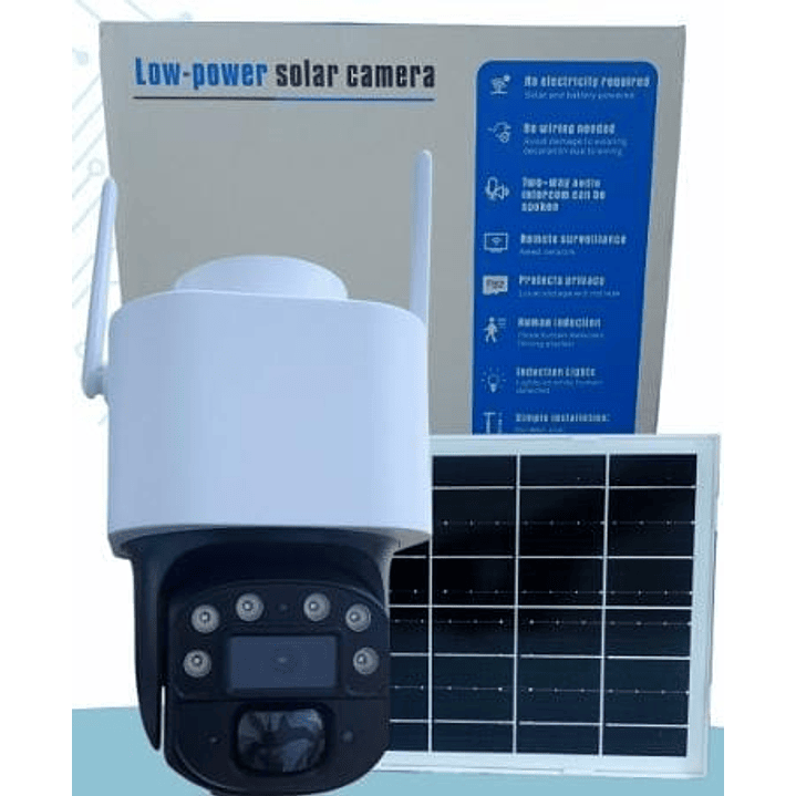 CAMARA DE SEGURIDAD LANTUN CON PANEL SOLAR CONECTIVIDAD 4G 1