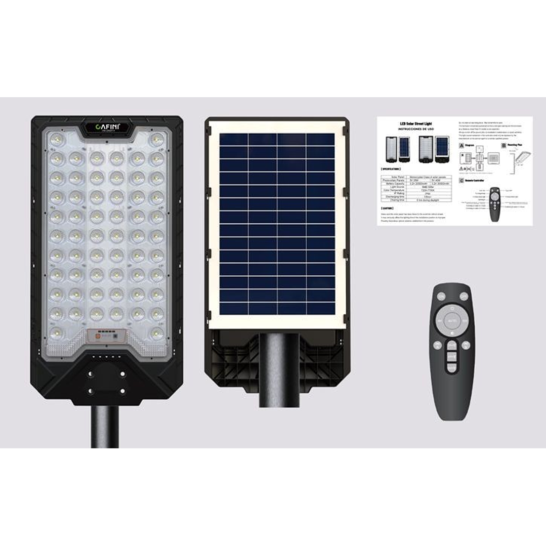 REFLECTOR SOLAR 400W +COTROL SENSOR DE MOVIMIENTO IP67  3