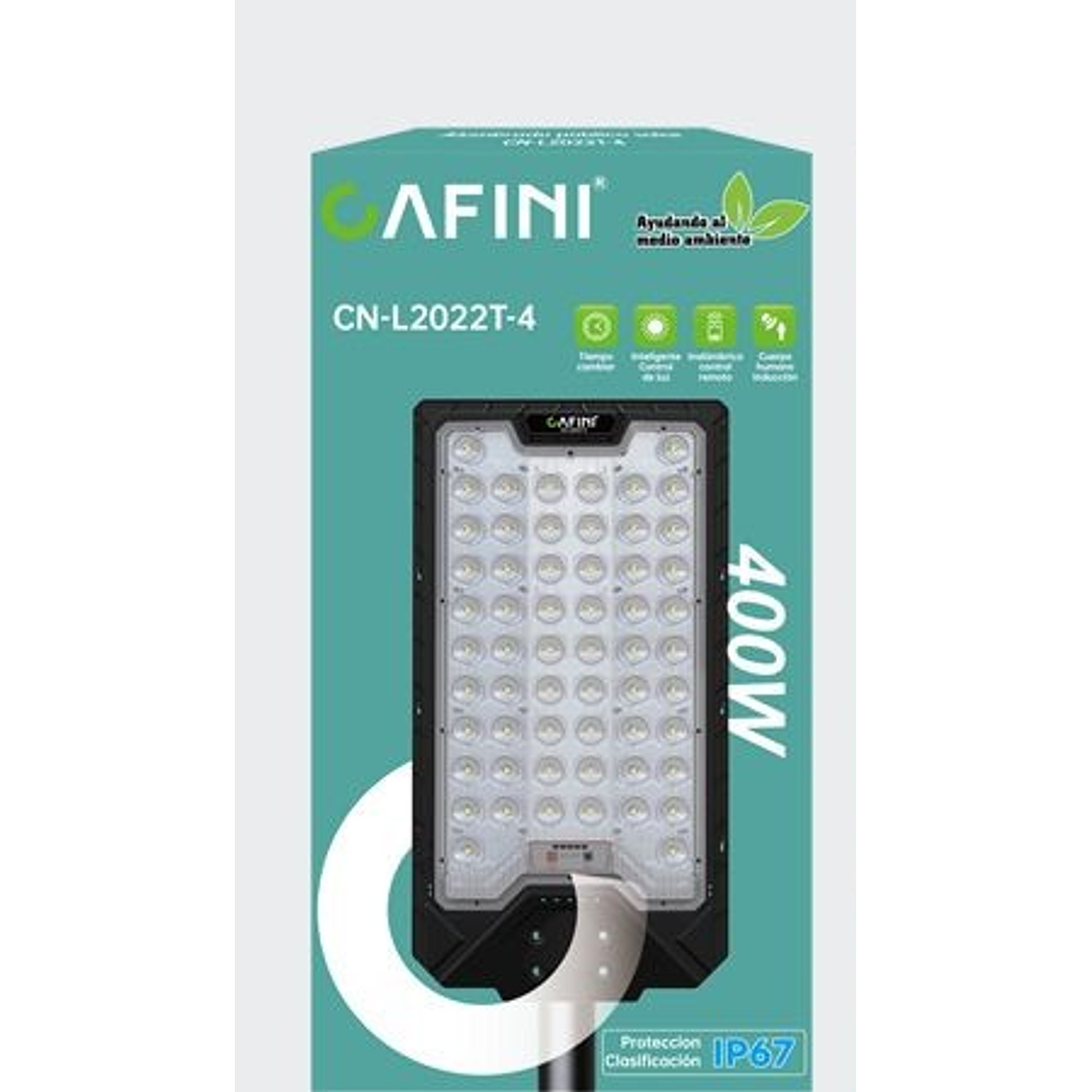REFLECTOR SOLAR 400W +COTROL SENSOR DE MOVIMIENTO IP67  1