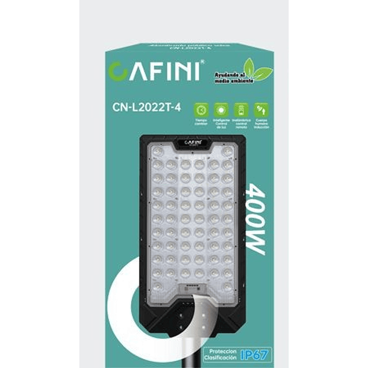 REFLECTOR SOLAR 400W +COTROL SENSOR DE MOVIMIENTO IP67  1