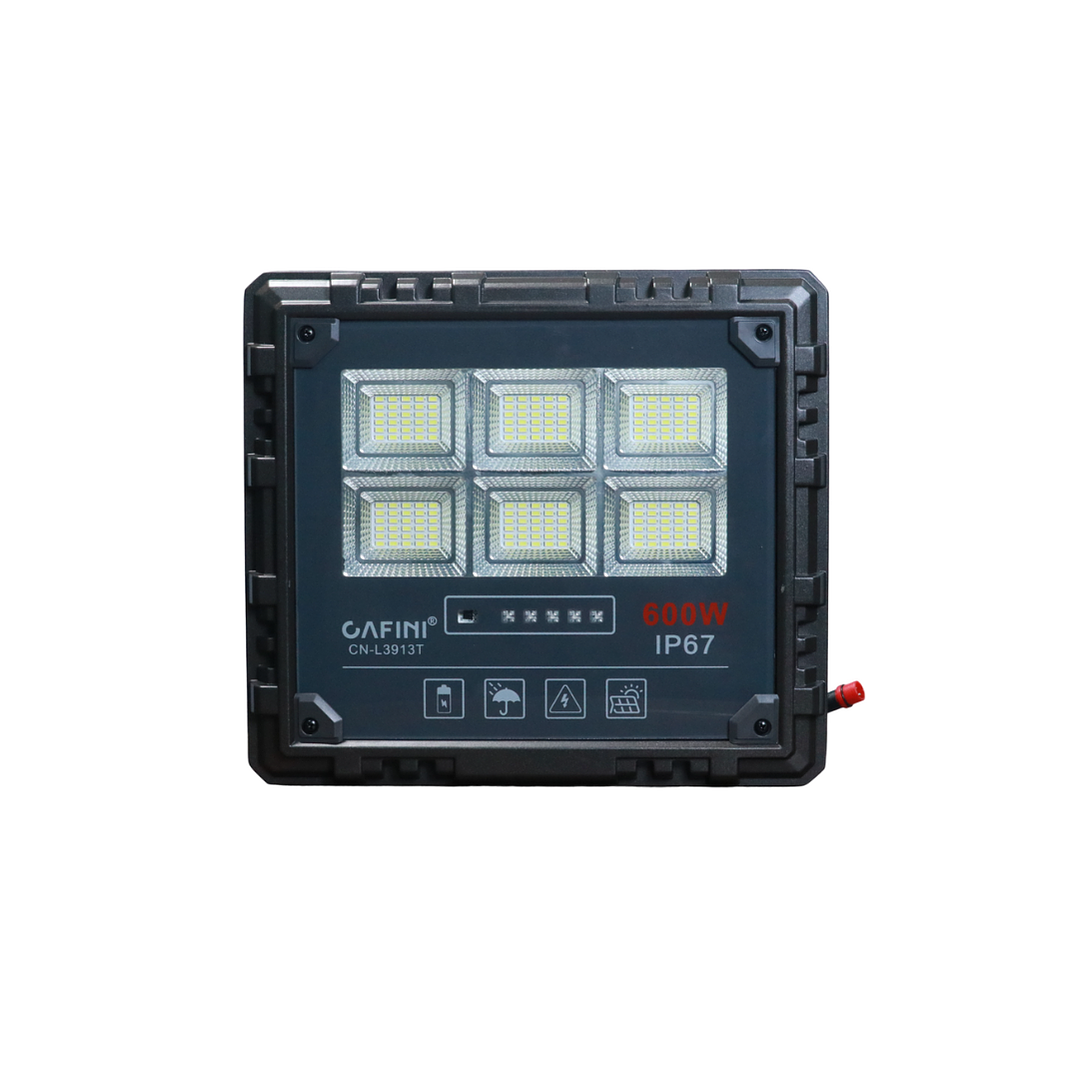 Reflector Solar LED 600W  Control Remoto y Panel Solar 4