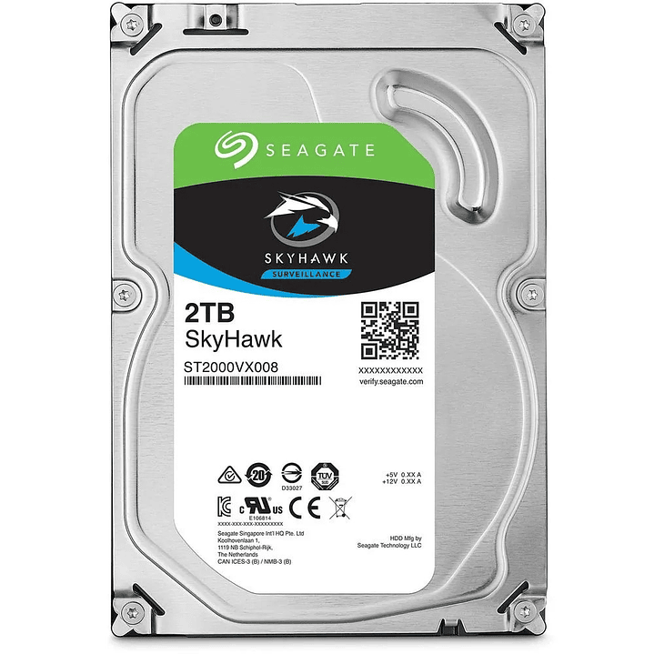 SEAGATE SkyHawk Disco Duro 3.5 2TB 5400RPM 256MB SATA 1