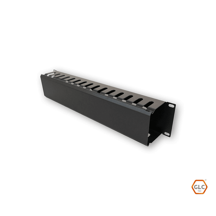 GLC-ORGCR-001 | ORGANIZADOR HORIZONTAL DE CABLE 1RU C/TAPA, 19″ 1