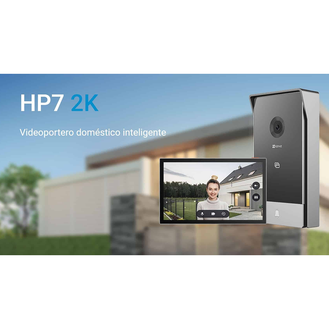 Timbre Videoportero EZVIZ WIFI 2K con Monitor touch 7