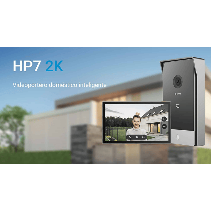 Timbre Videoportero EZVIZ WIFI 2K con Monitor touch 7