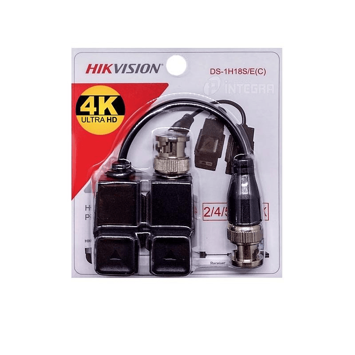 Balun convertidor de video 4K HIKVISION DS-1H18S/E 1