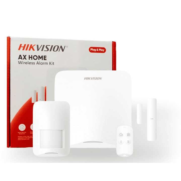 Kit Alarma AX Home Hikvision WiFi 16 Zonas HK-DS-PA201P-KIT-16WB Incluye Pir+CM+Pulsador 1