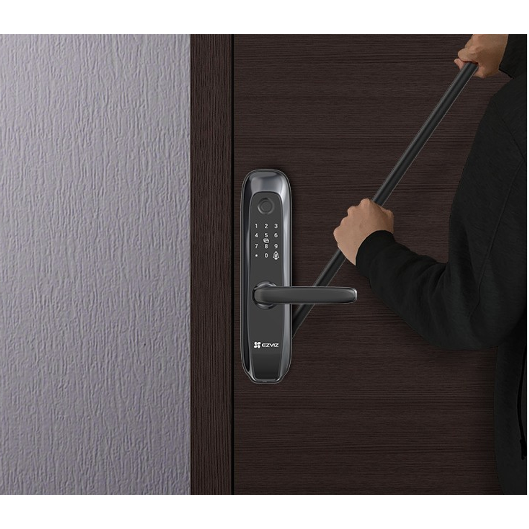 Cerradura inteligente EZVIZ WIFI Zigbee Llave huella y contraseña CS-L2-11FCP (A0) (Negro) 3