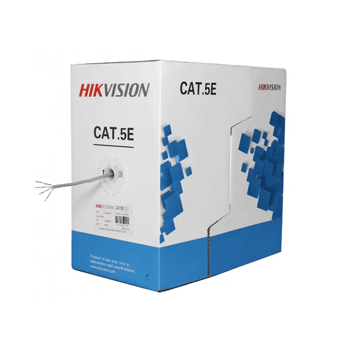 Cable de red UTP Cat 5E interior gris x 305mts HIKVISION DS-1LN5E-E/E  1