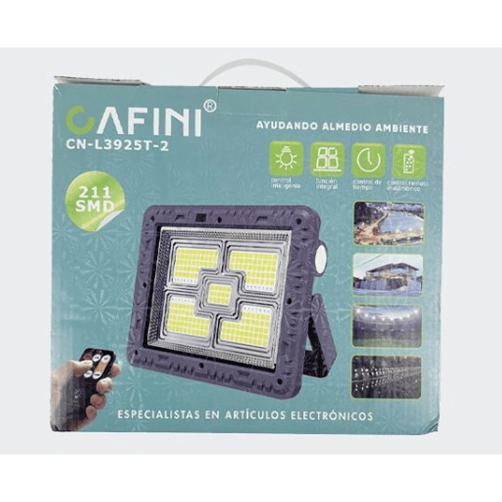 REFLECTOR SOLAR 42W BATERÍA 7200MAH CONTROL CAFINI CN-L3925T-2 1