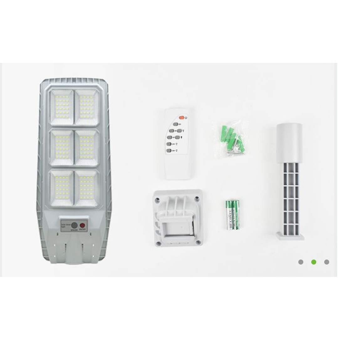 Farola Solar LED Cafini 200W, Control Remoto, Sensor de Movimiento y Energía Solar CN-L2017T 3