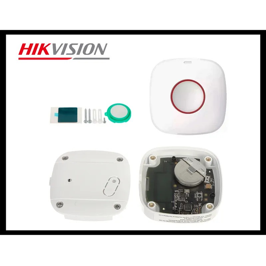 Botón pulsador de pánico inalámbrico HIKVISION DS-PDEB1-EG2-WB  2
