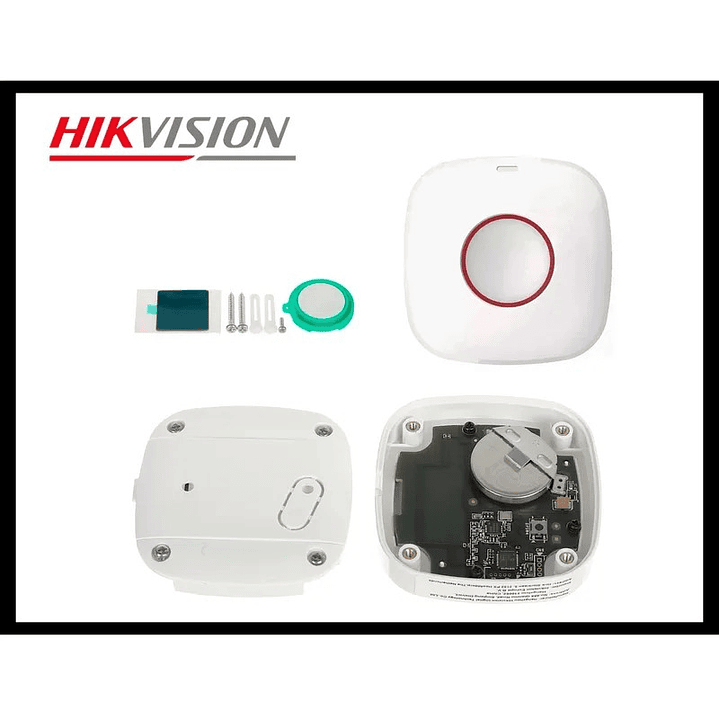 Botón pulsador de pánico inalámbrico HIKVISION DS-PDEB1-EG2-WB  2
