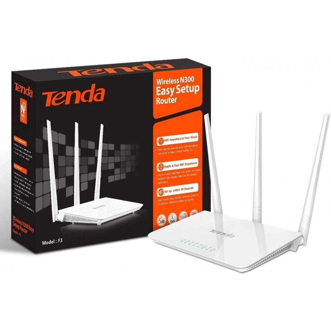 Router WIFI4 2.4Ghz N300 300Mb 10/100 TENDA F3  1