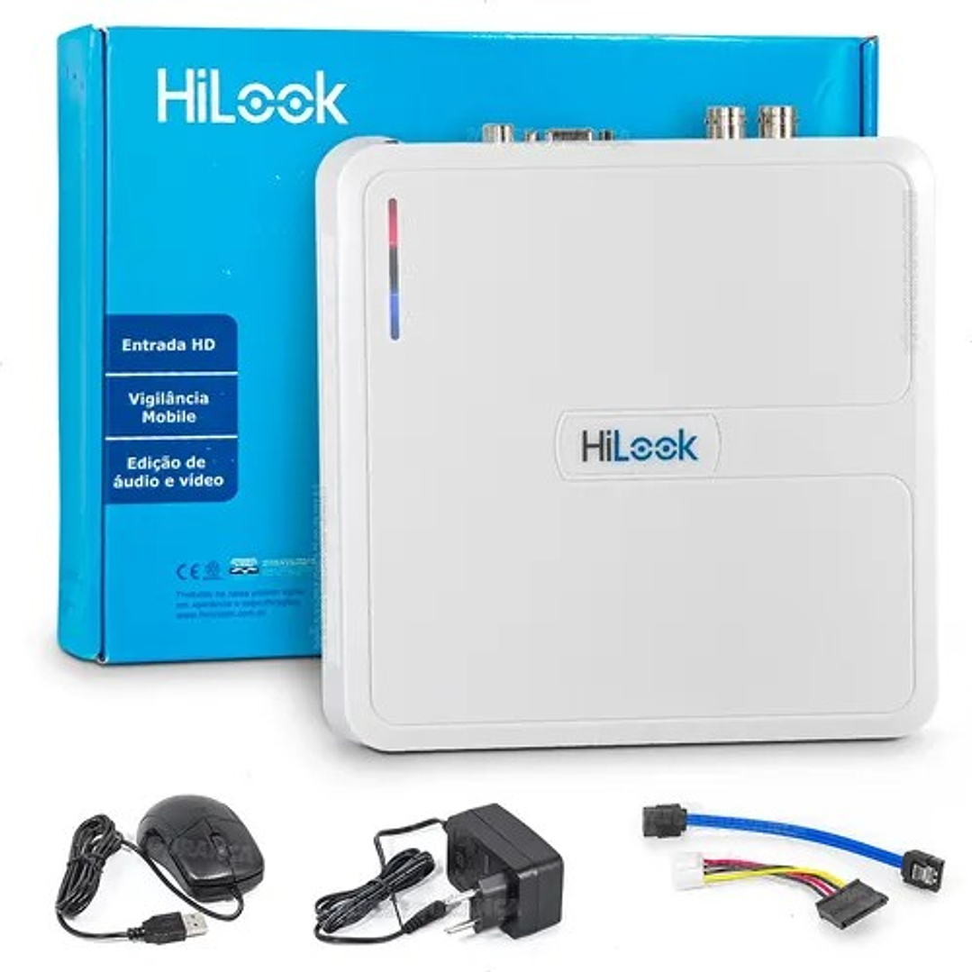 CÁMARAS SEGURIDAD HiLooK KIT 4 FHD 1080P C/Audio y Smart Hibrid Ligth 2