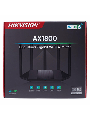 Router HIKVISION DS-3WR18X WIFI6 AX1800 Dual Band Gigabit