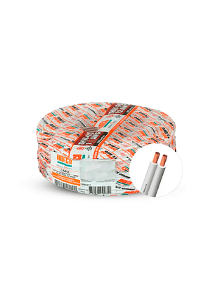 Cable Mellizo 2x16 AWG INDECO Blanco por Metro