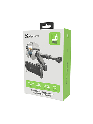 Soporte Para Celulares y Tablets Klip Xtreme KMH-500, Uso En Vehículo, Color Negro