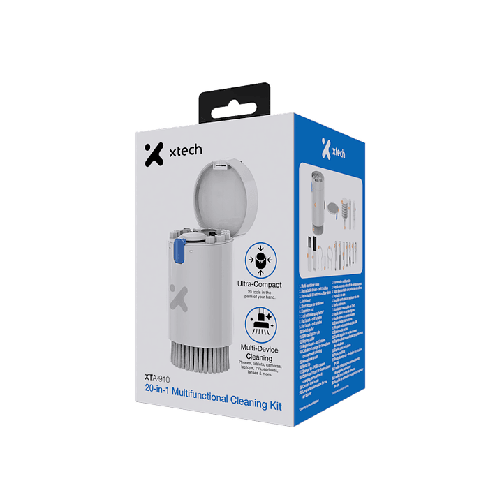 KIT DE LIMPIEZA XTECH XTA-910 20 EN 1 MULTIFUNCIONAL CLEANING KIT  1