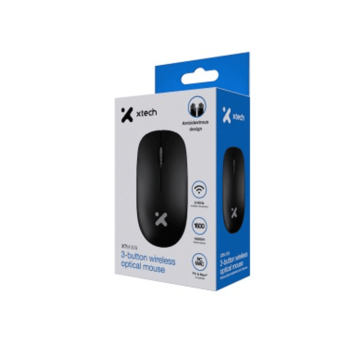Mouse Inalambrico Xtech XTM-309 2.4 GHz 1600 dpi 1
