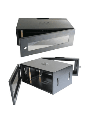 Gabinete de Pared 6RU de 2 Puertas 30x60x51 CM - NACIONAL